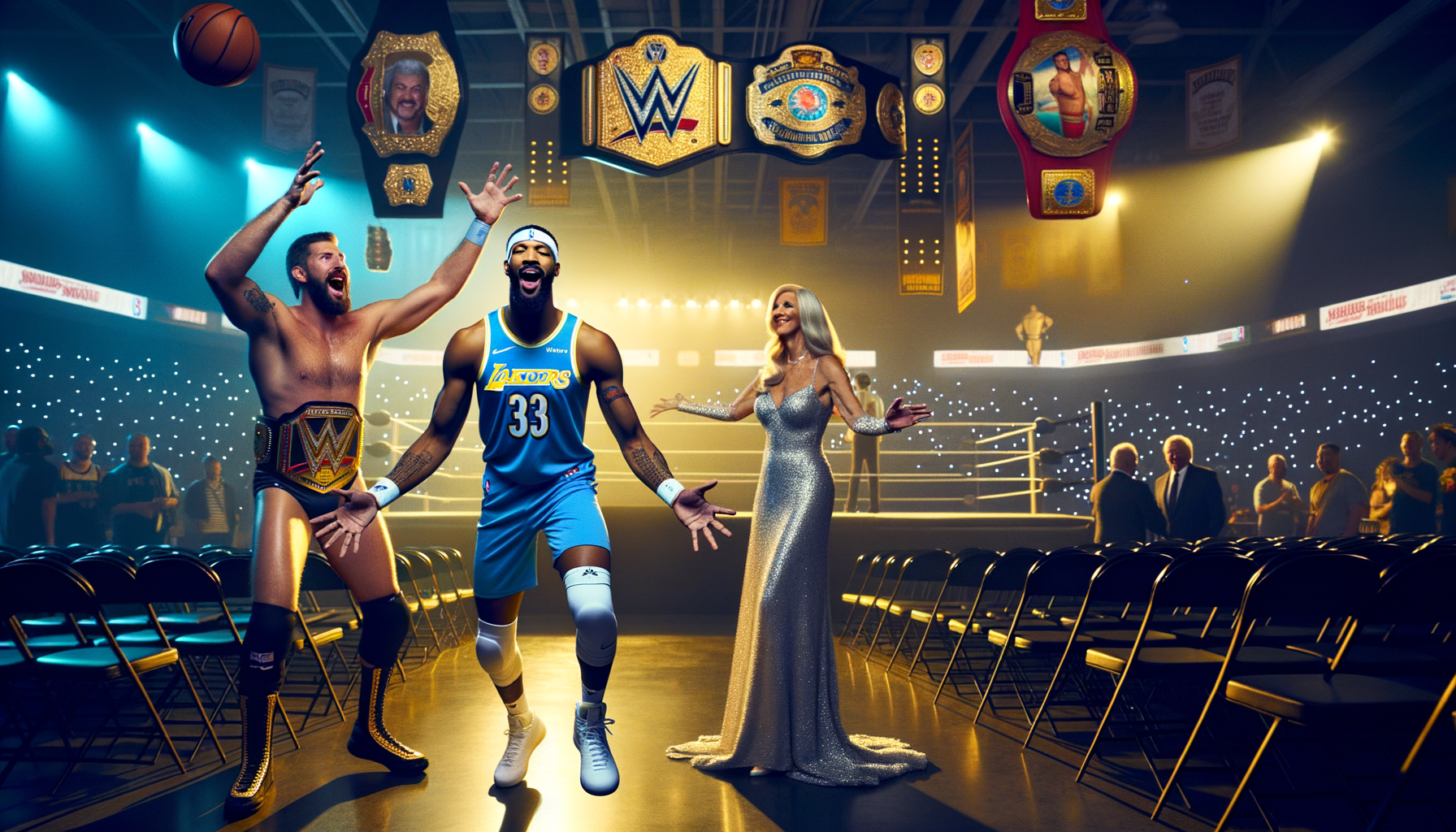 WWE Night: Indiana Pacers' Tyrese Haliburton Meets Wrestling Legends - Exciting Encounter at WWE Night